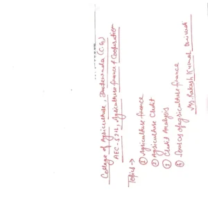 8. HANDWRITTEN - AGRICULTURAL FINANCE AND CRADIT BY RAKESH KUMAR.pdf