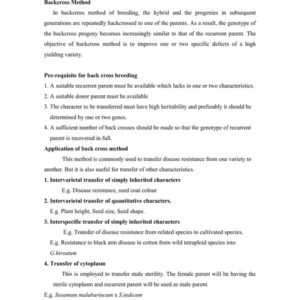 LEC. - 18 Back cross method and various modified methods.pdf