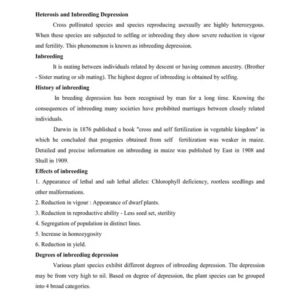 LEC. - 20 Heterosis, inbreeding depression, various theories of Heterosis.pdf
